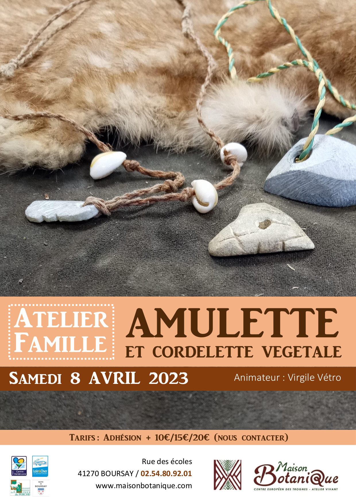 Atelier Famille : Amulette et cordelette végétale