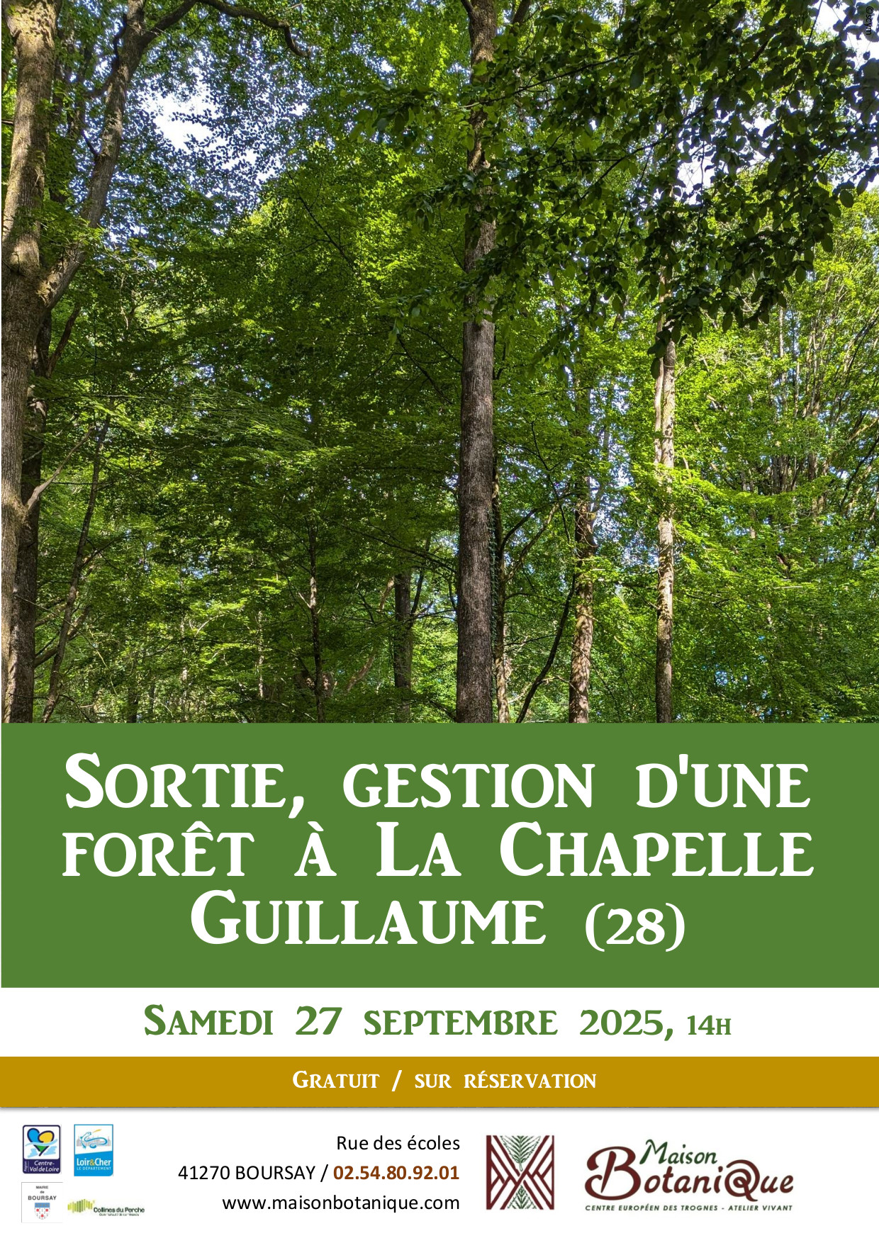 SORTIE  « Gestion d’une forêt »