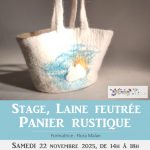 STAGE Laine feutrée : faire un panier rustique