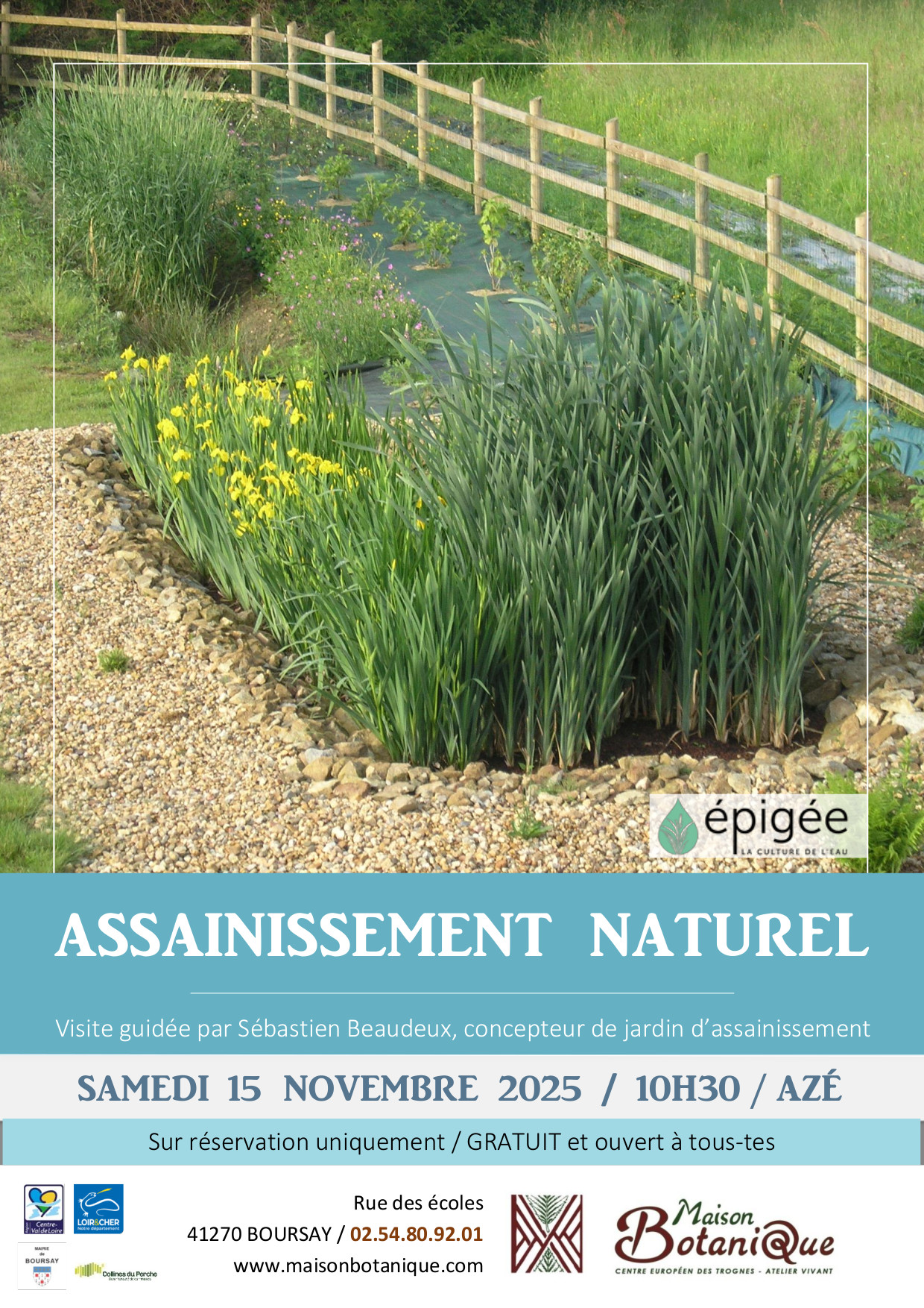 Visite d'une phytoépuration et entretien collectif à Azé