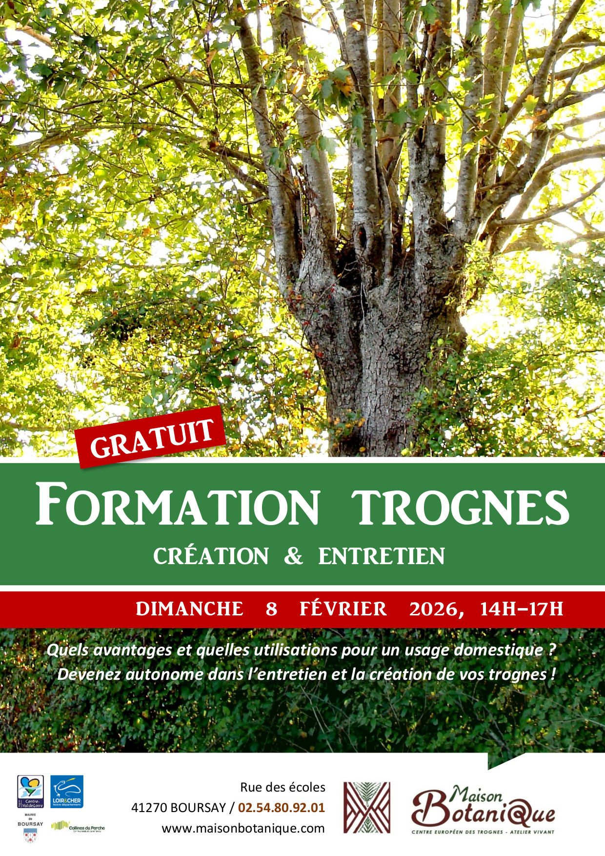 Formation taille et création de TROGNES 