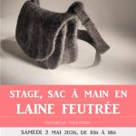 Stage de laine feutrée : sac à main