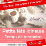 Temps de rencontre ouvert à tous-tes petite fête laineuse