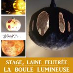 STAGE, Boule lumineuse en laine feutrée