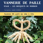 STAGE, vannerie de paille ; Bouquet de moisson